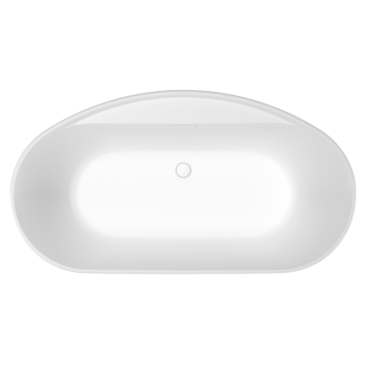 Maax Eldora 6434 AcrylX Freestanding Center Drain Bathtub with White Skirt