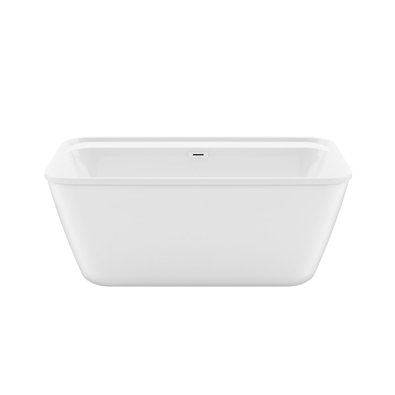 Maax Pocono 58 x 32 AcrylX Freestanding Center Drain Bathtub with White Skirt
