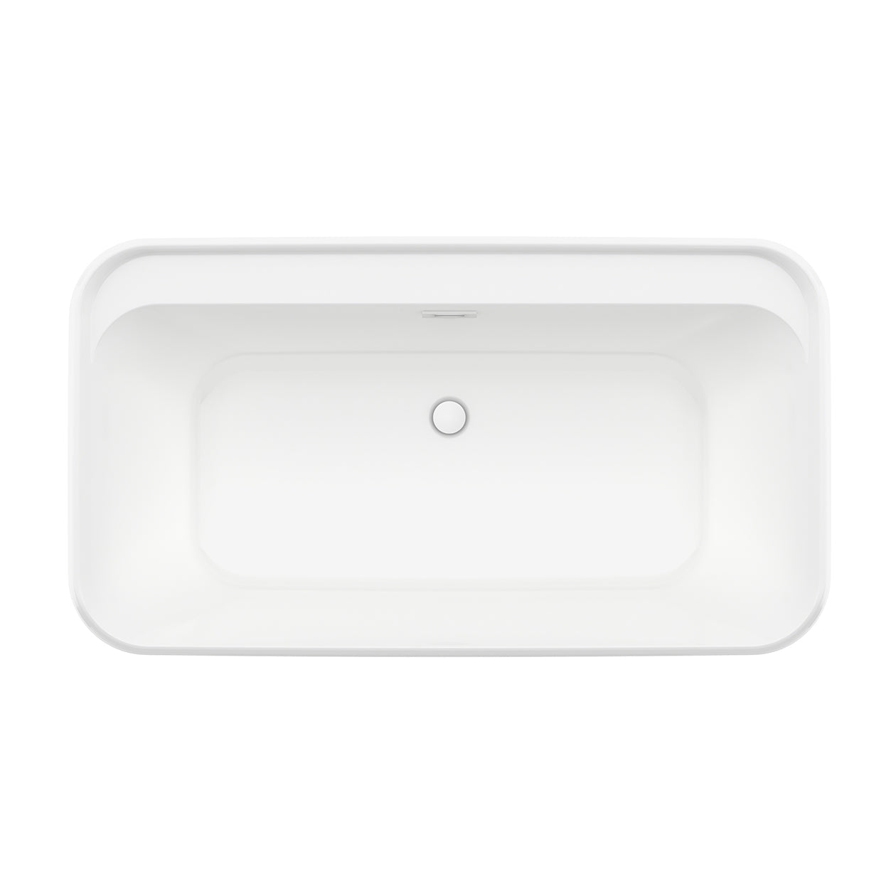 Maax Pocono 58 x 32 AcrylX Freestanding Center Drain Bathtub with White Skirt