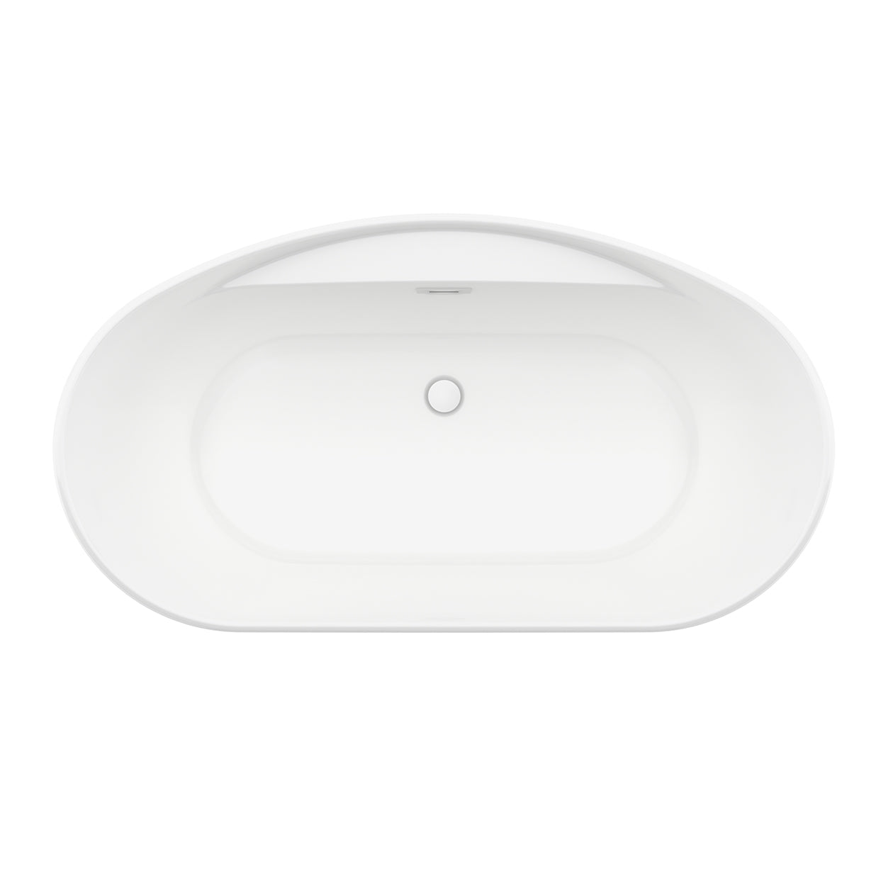Maax Sonoma 58 x 32 AcrylX Freestanding Center Drain Bathtub with White Skirt