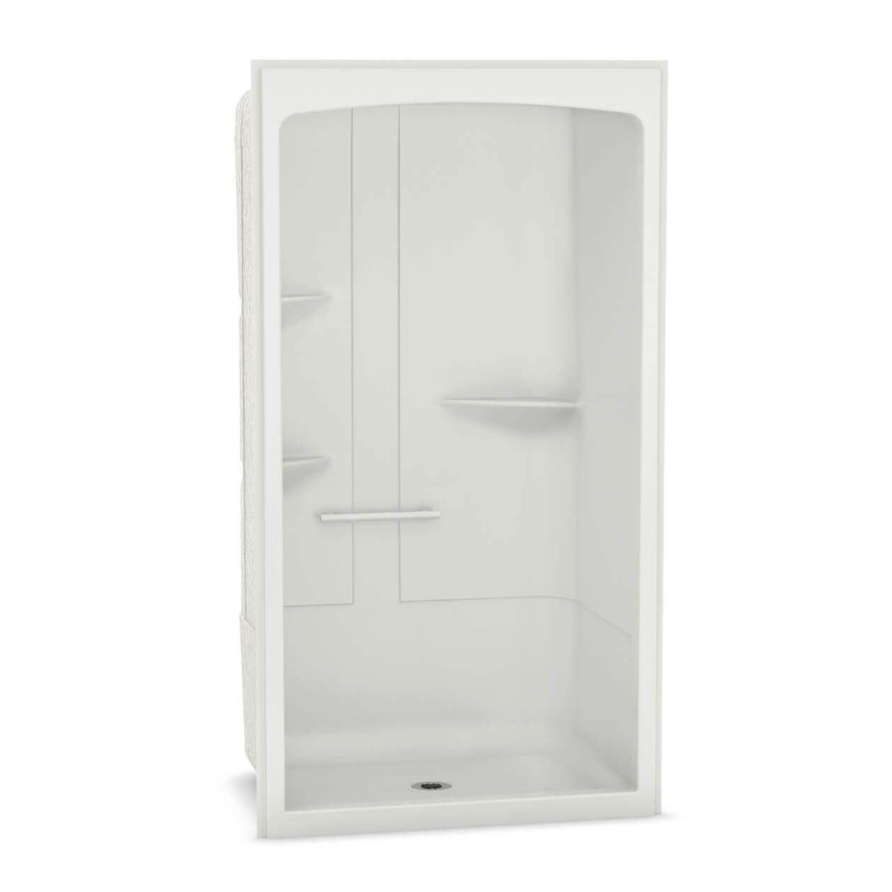 Maax Allia SHR-4834 Acrylic Alcove Center Drain One-Piece Shower