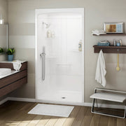 Maax Allia SHR-4834 Acrylic Alcove Center Drain Three-Piece Shower