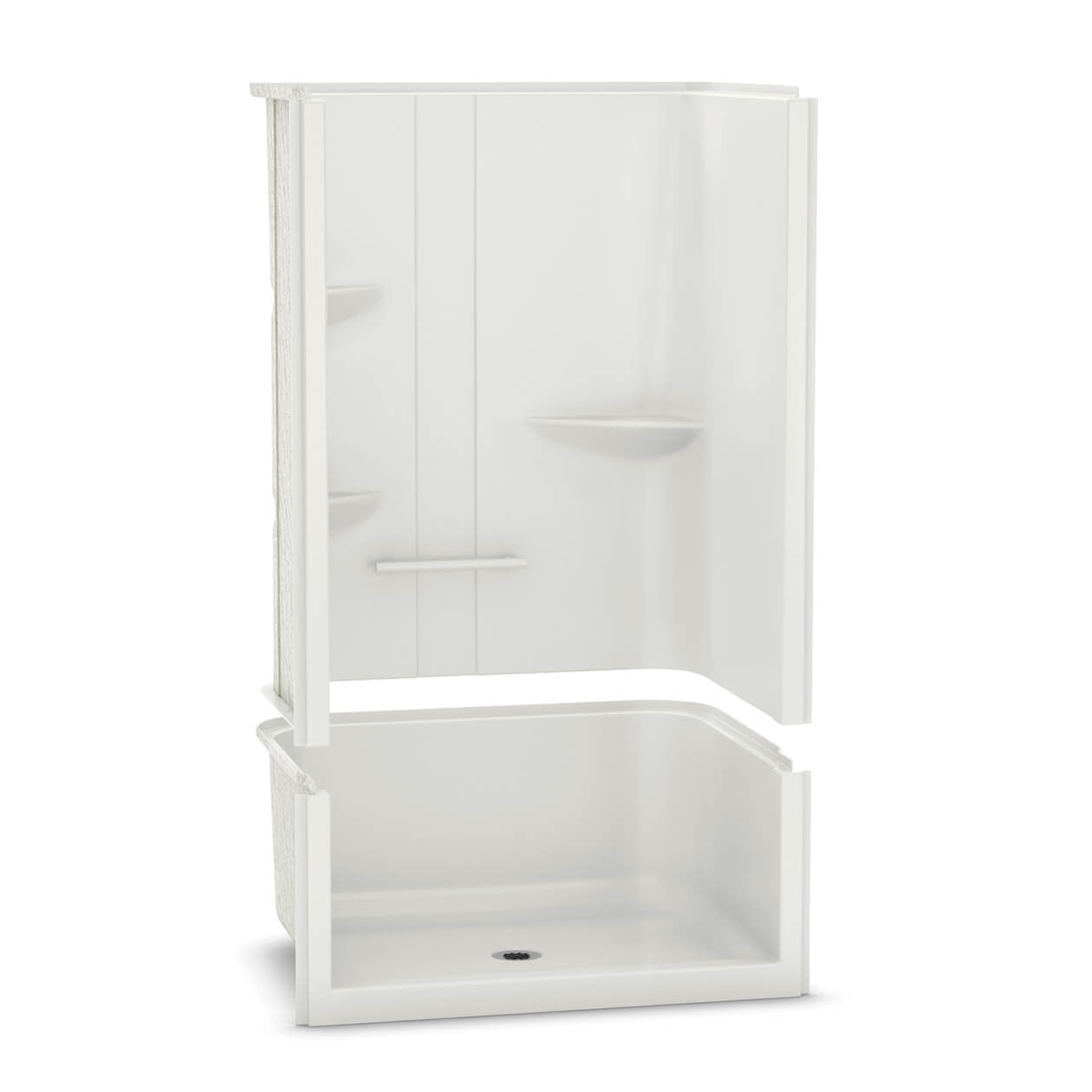 Maax Allia SH-4834 Acrylic Alcove Center Drain Two-Piece Shower