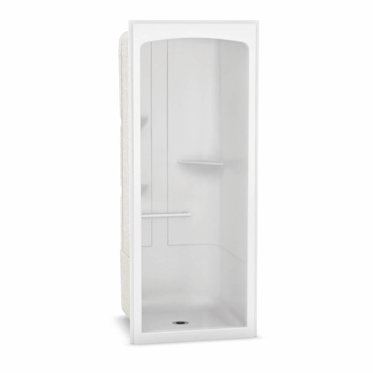 Maax Allia SHR-3636 Acrylic Alcove Center Drain No Seat One-Piece Shower