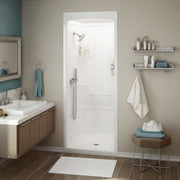 Maax ALLIA SHR-3636 Acrylic Alcove Center Drain Three-Piece Shower in White