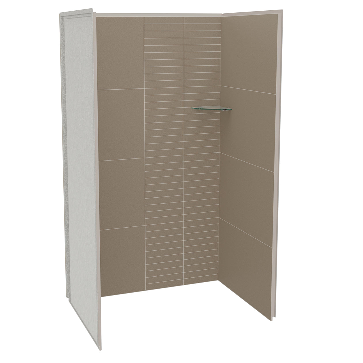 Maax Utile 4832 Composite Direct-to-Stud Three-Piece Alcove Shower Wall Kit