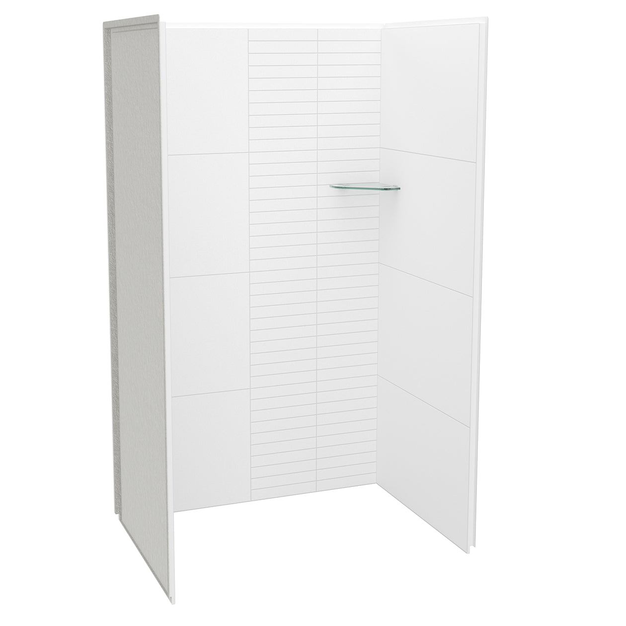 Maax Utile 4832 Composite Direct-to-Stud Three-Piece Alcove Shower Wall Kit