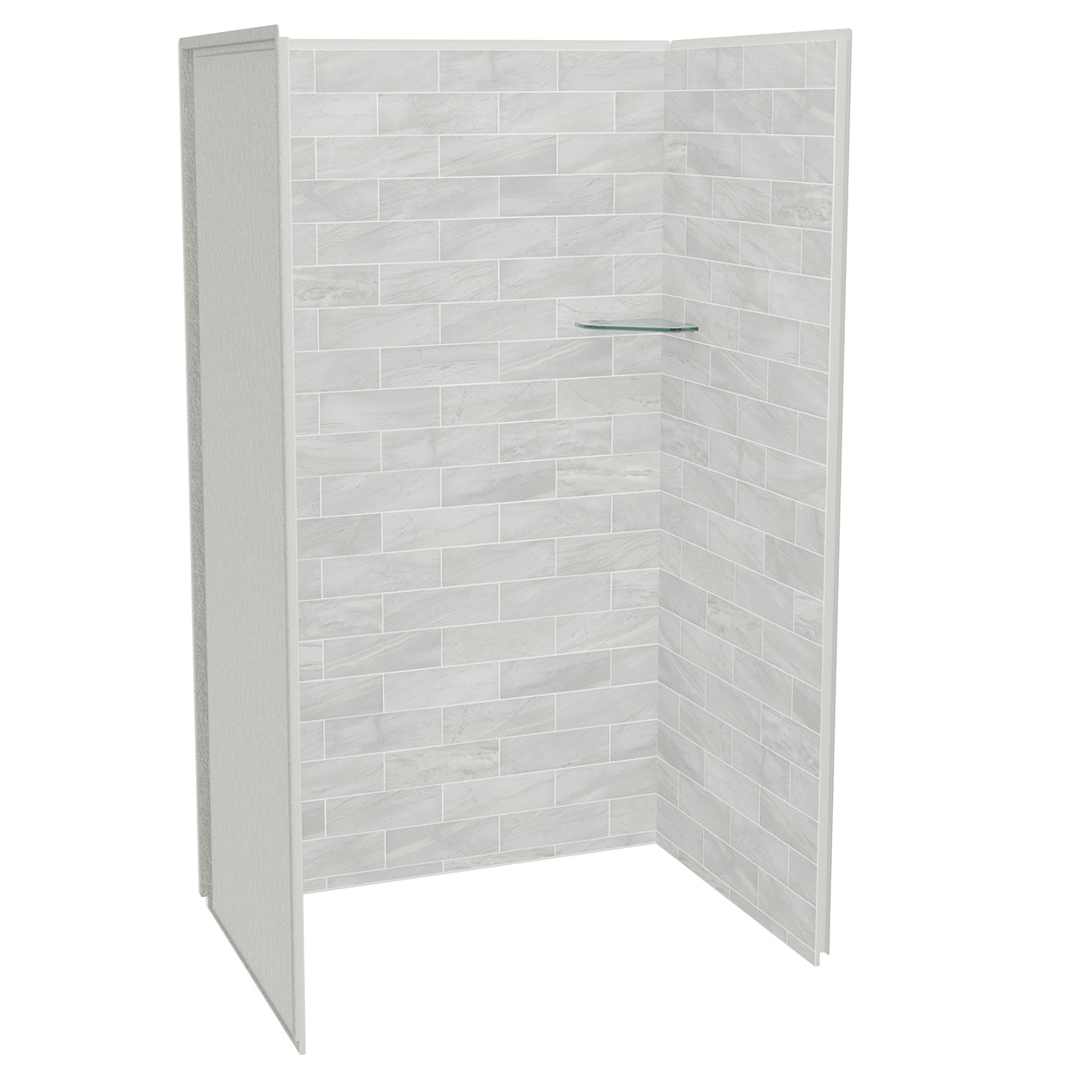 Maax Utile 4832 Composite Direct-to-Stud Three-Piece Alcove Shower Wall Kit