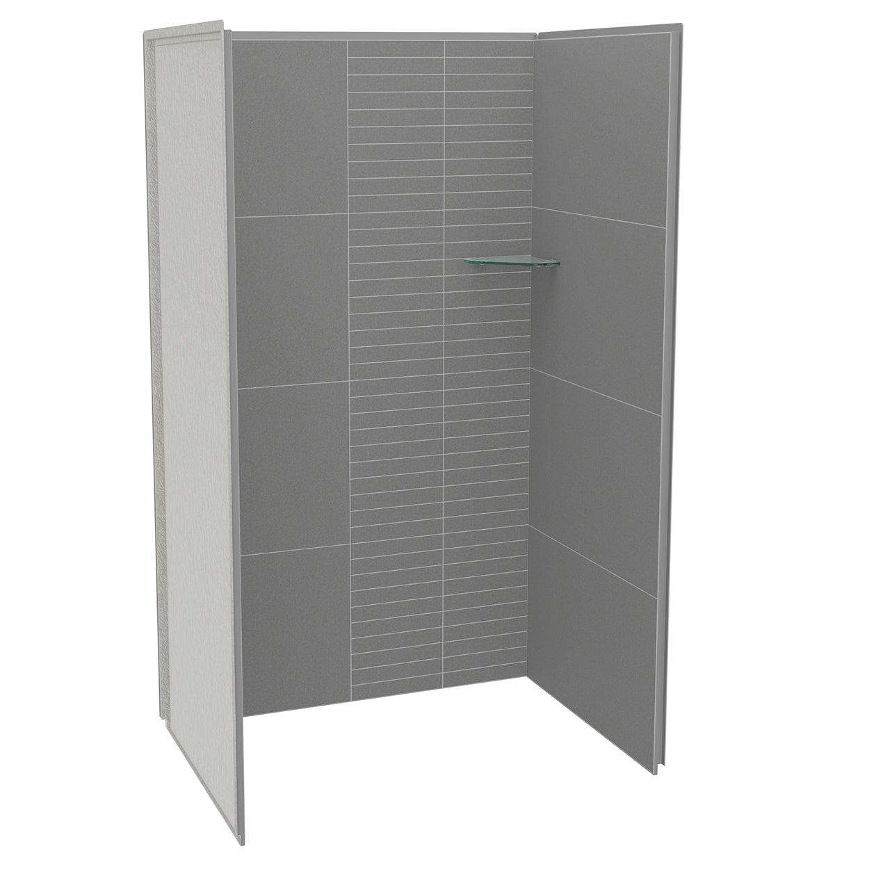 Maax Utile 4836 Composite Direct-to-Stud Three-Piece Alcove Shower Wall Kit