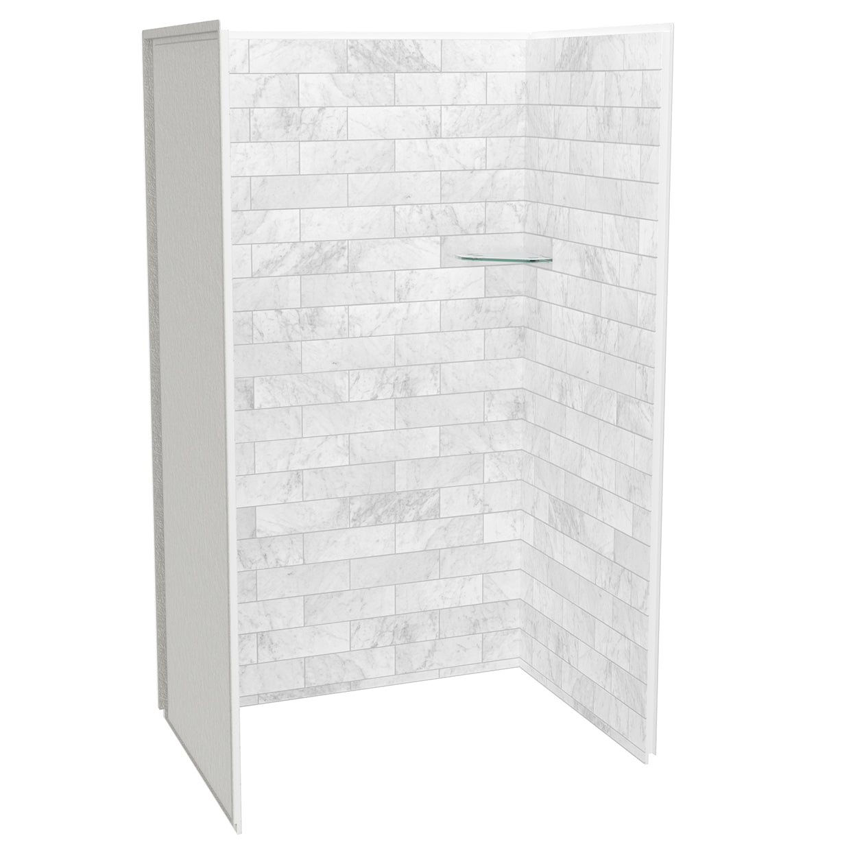 Maax Utile 4836 Composite Direct-to-Stud Three-Piece Alcove Shower Wall Kit