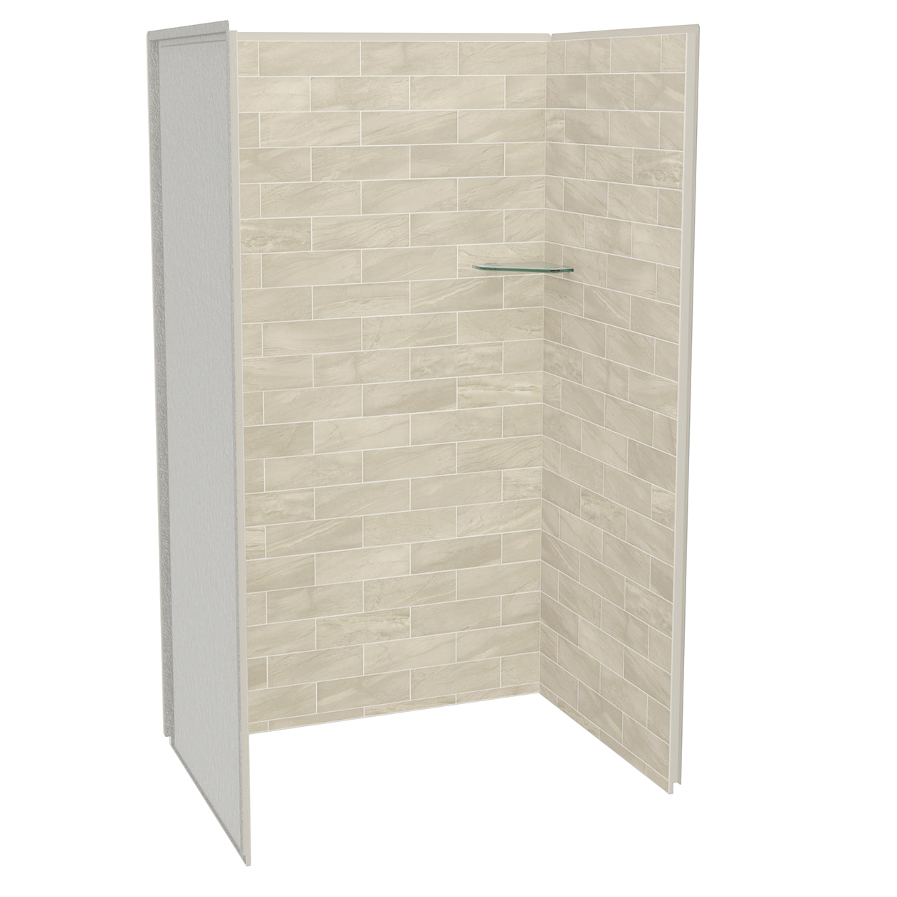 Maax Utile 4836 Composite Direct-to-Stud Three-Piece Alcove Shower Wall Kit