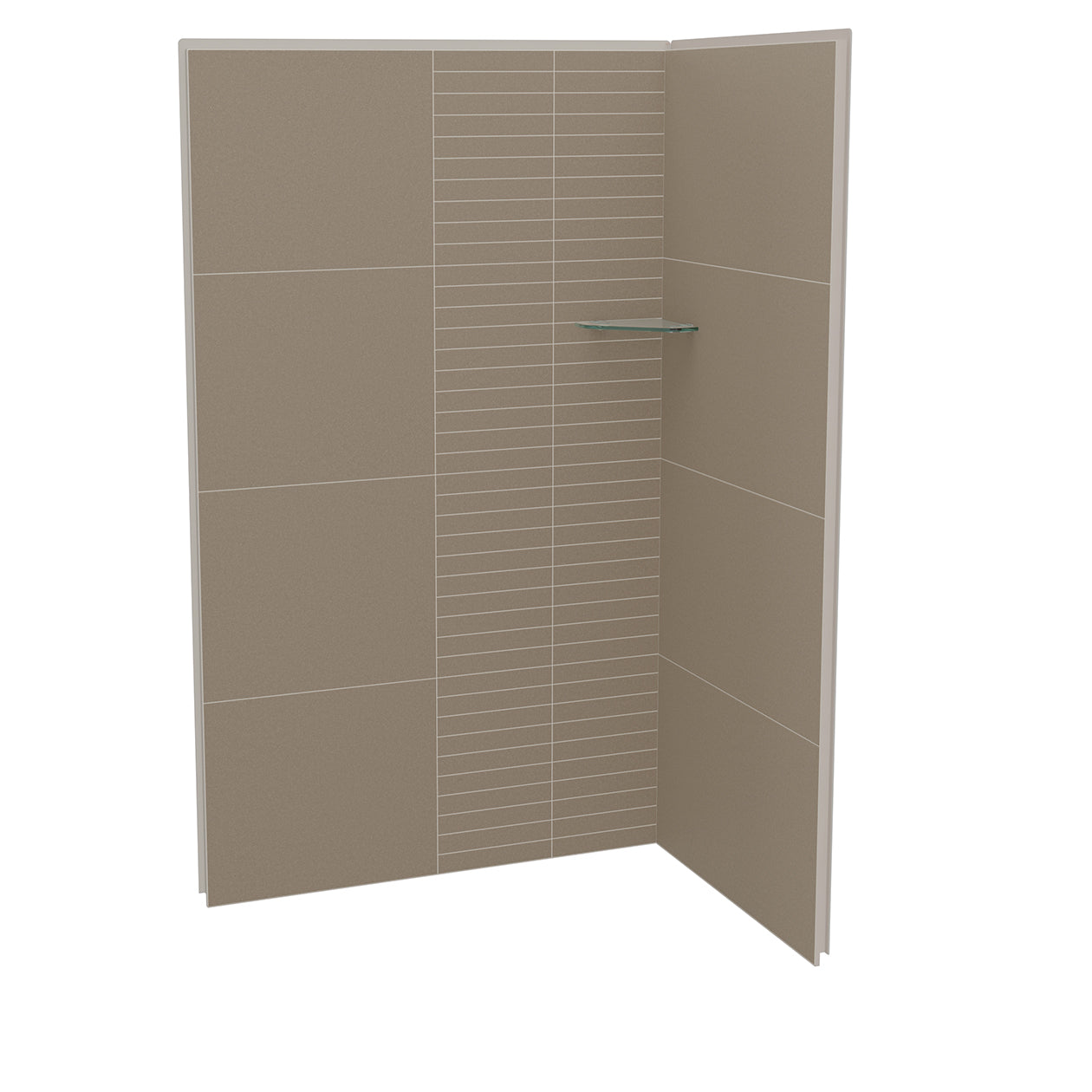 Maax Utile 4832 Composite Direct-to-Stud Two-Piece Corner Shower Wall Kit