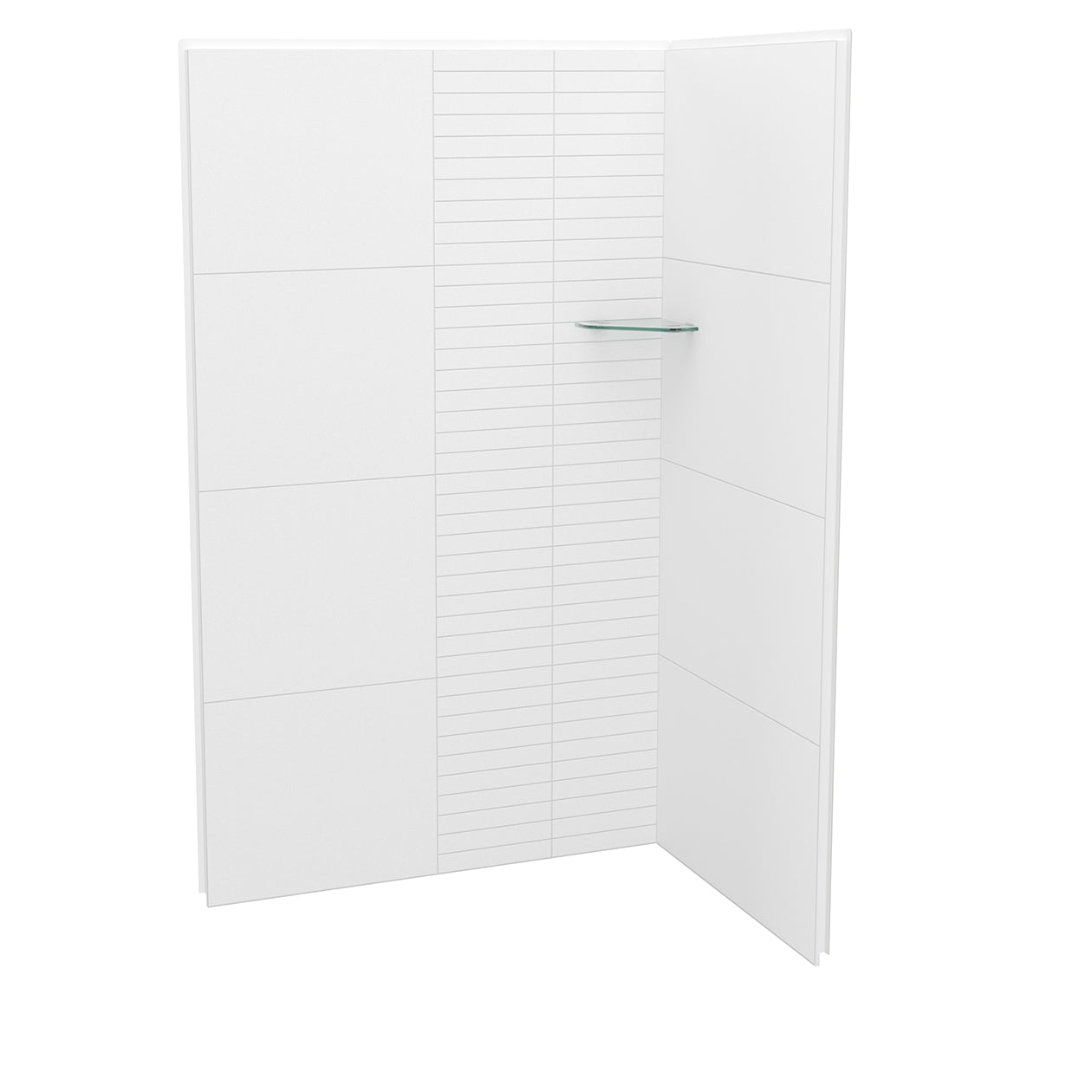 Maax Utile 4832 Composite Direct-to-Stud Two-Piece Corner Shower Wall Kit