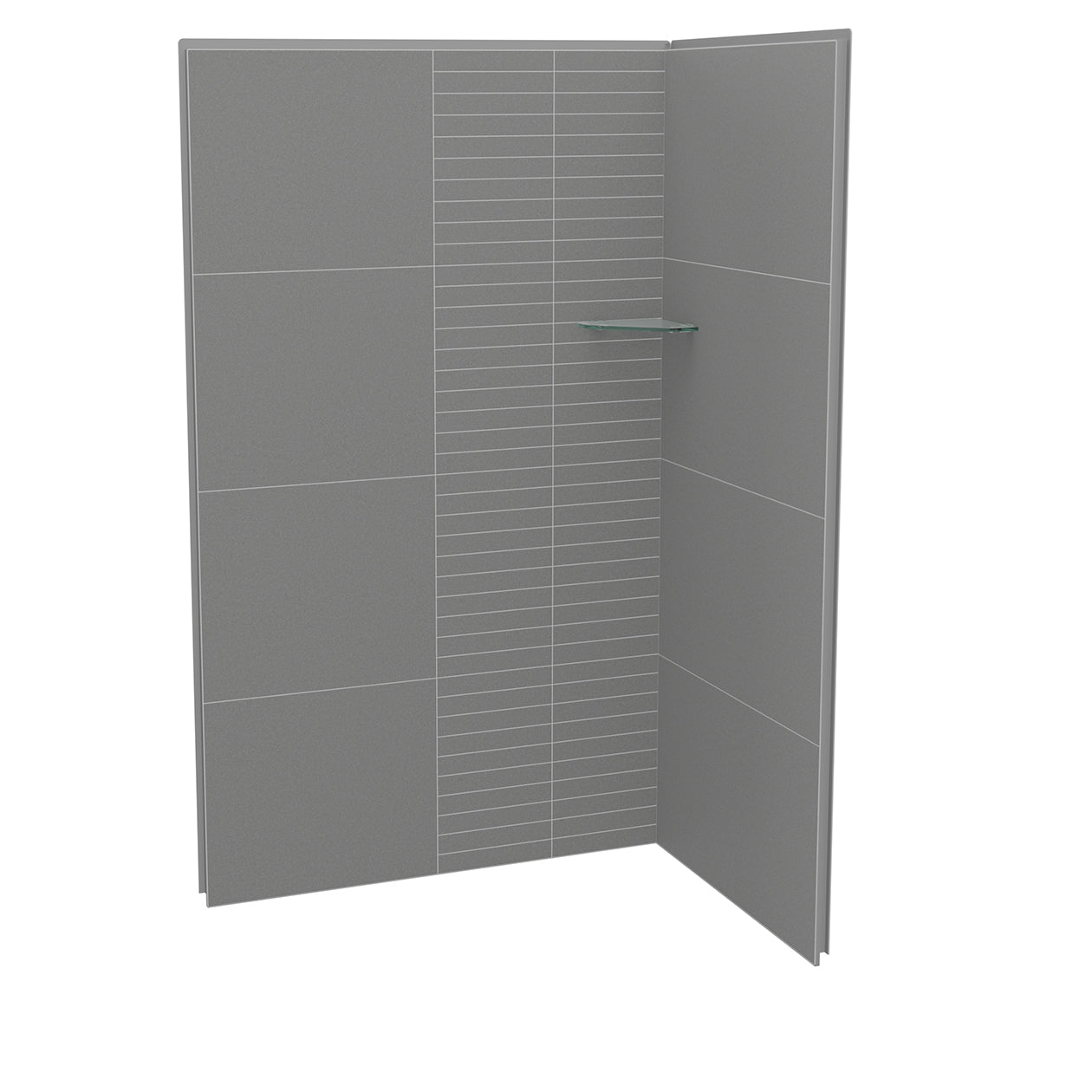 Maax Utile 4832 Composite Direct-to-Stud Two-Piece Corner Shower Wall Kit