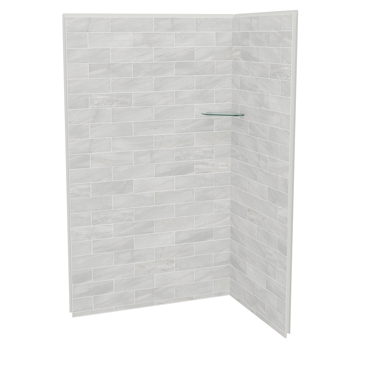 Maax Utile 4832 Composite Direct-to-Stud Two-Piece Corner Shower Wall Kit