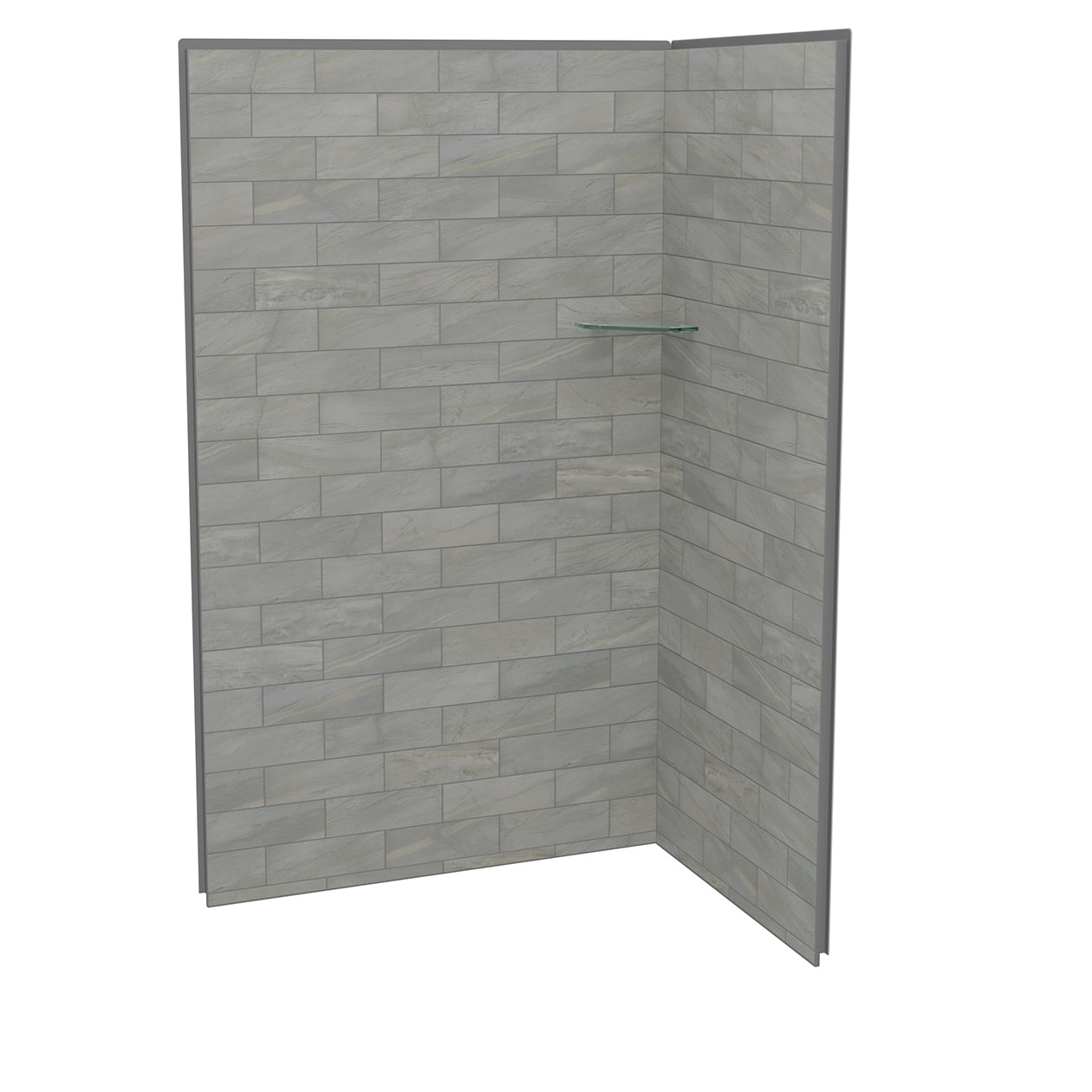 Maax Utile 4832 Composite Direct-to-Stud Two-Piece Corner Shower Wall Kit