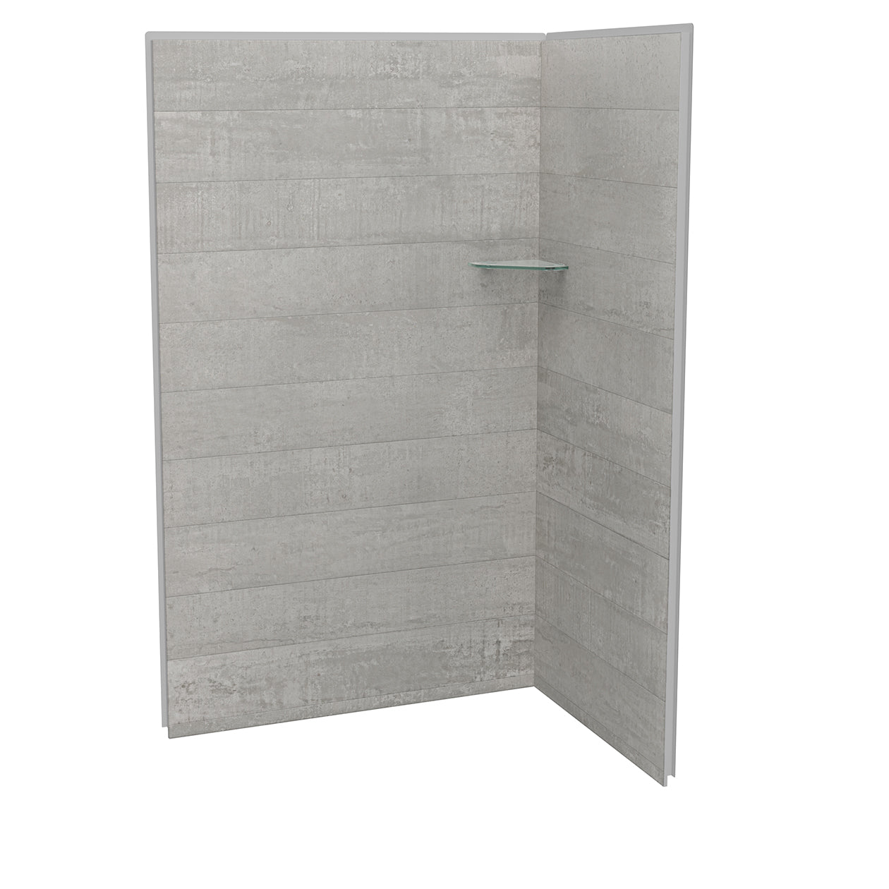 Maax Utile 4836 Composite Direct-to-Stud Two-Piece Corner Shower Wall Kit