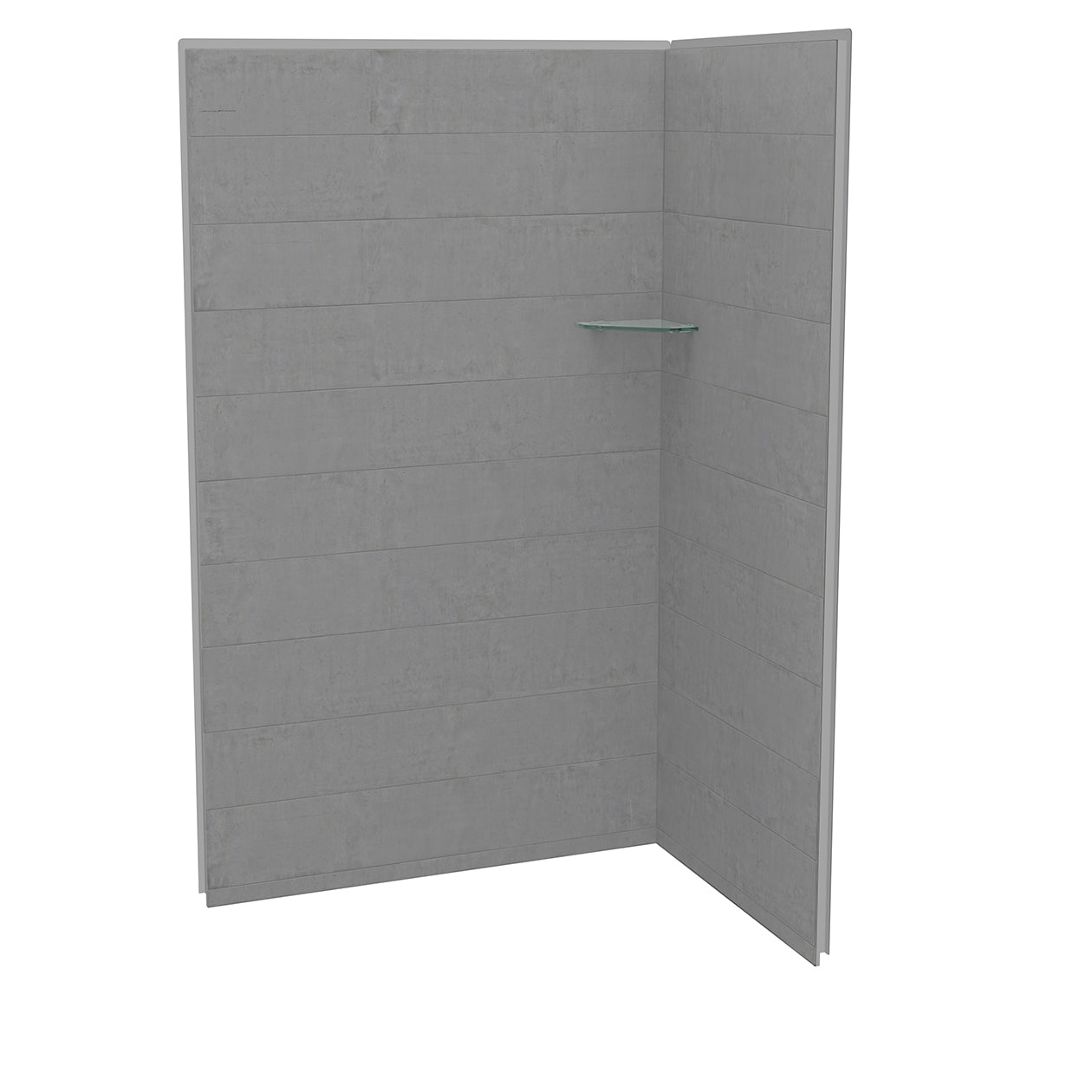 Maax Utile 4836 Composite Direct-to-Stud Two-Piece Corner Shower Wall Kit