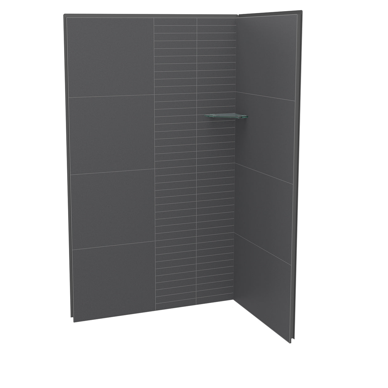 Maax Utile 4836 Composite Direct-to-Stud Two-Piece Corner Shower Wall Kit