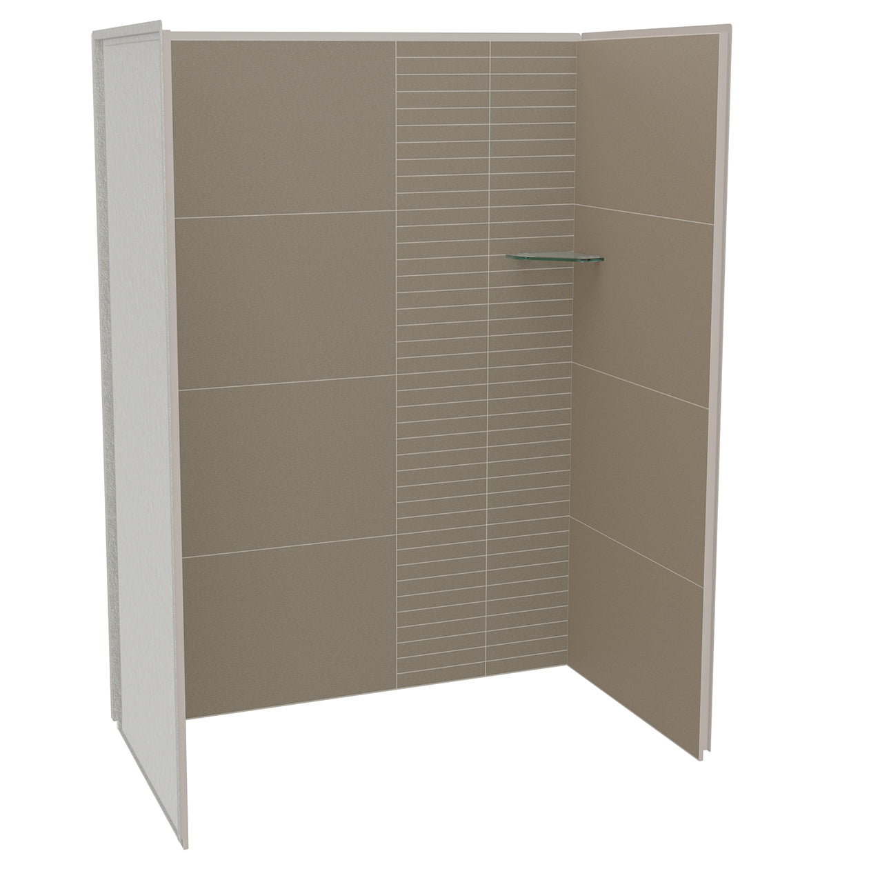 Maax Utile 6036 Composite Direct-to-Stud Three-Piece Alcove Shower Wall Kit
