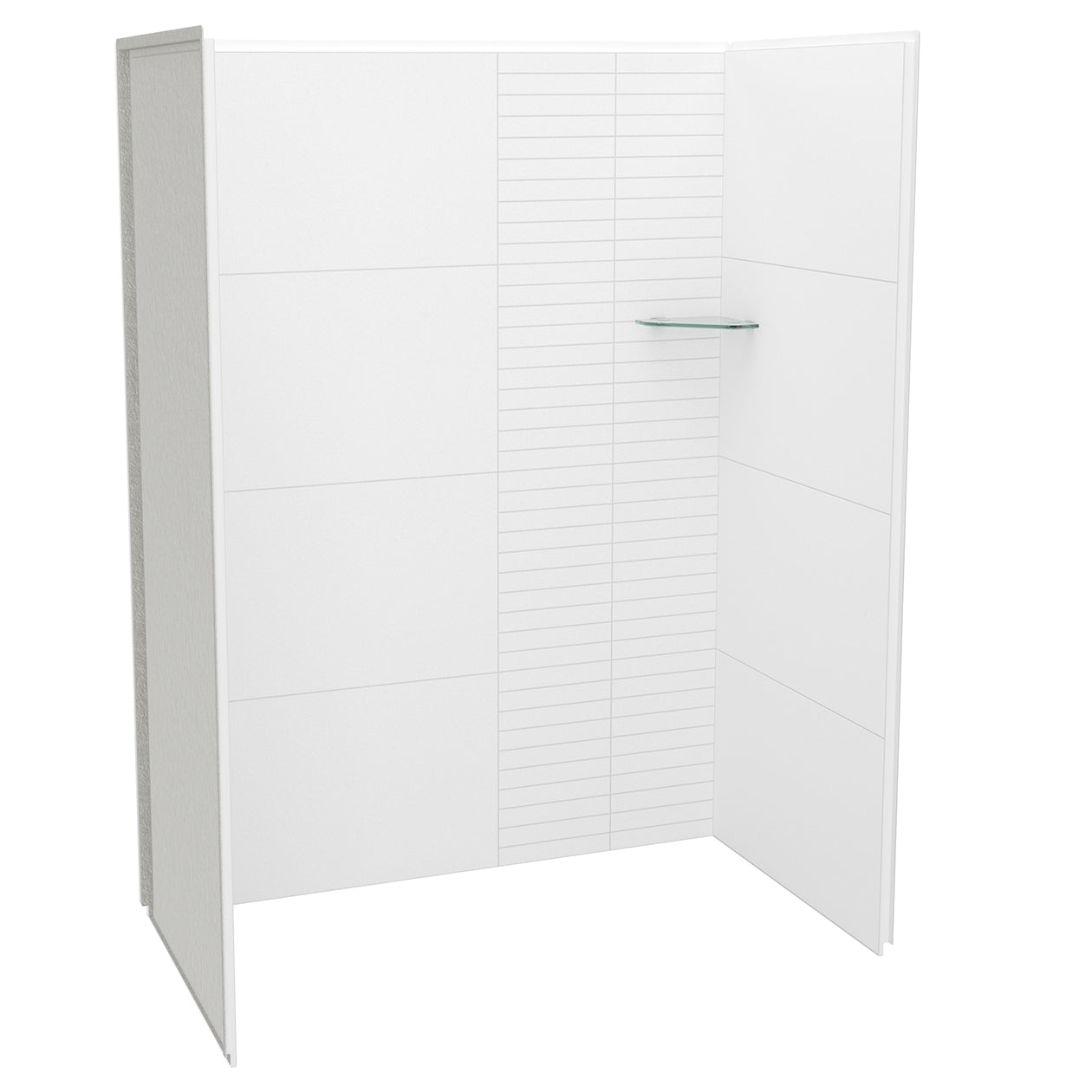 Maax Utile 6036 Composite Direct-to-Stud Three-Piece Alcove Shower Wall Kit