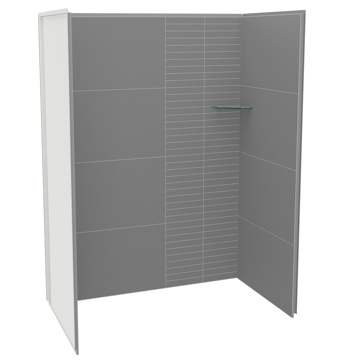 Maax Utile 6036 Composite Direct-to-Stud Three-Piece Alcove Shower Wall Kit