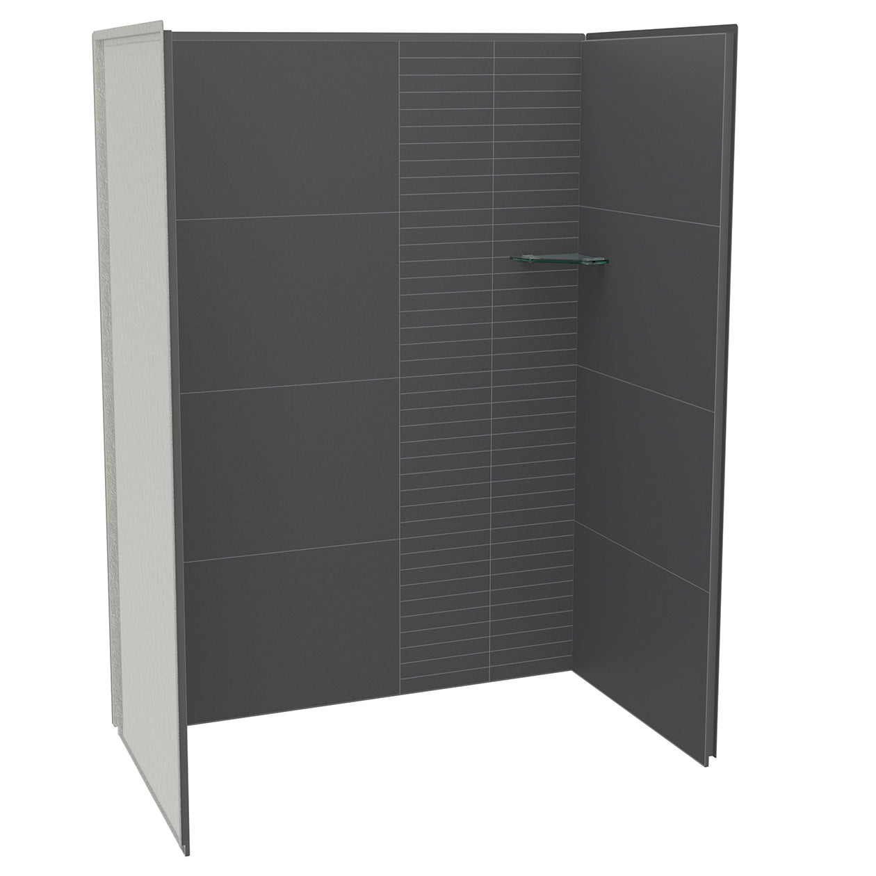 Maax Utile 6036 Composite Direct-to-Stud Three-Piece Alcove Shower Wall Kit