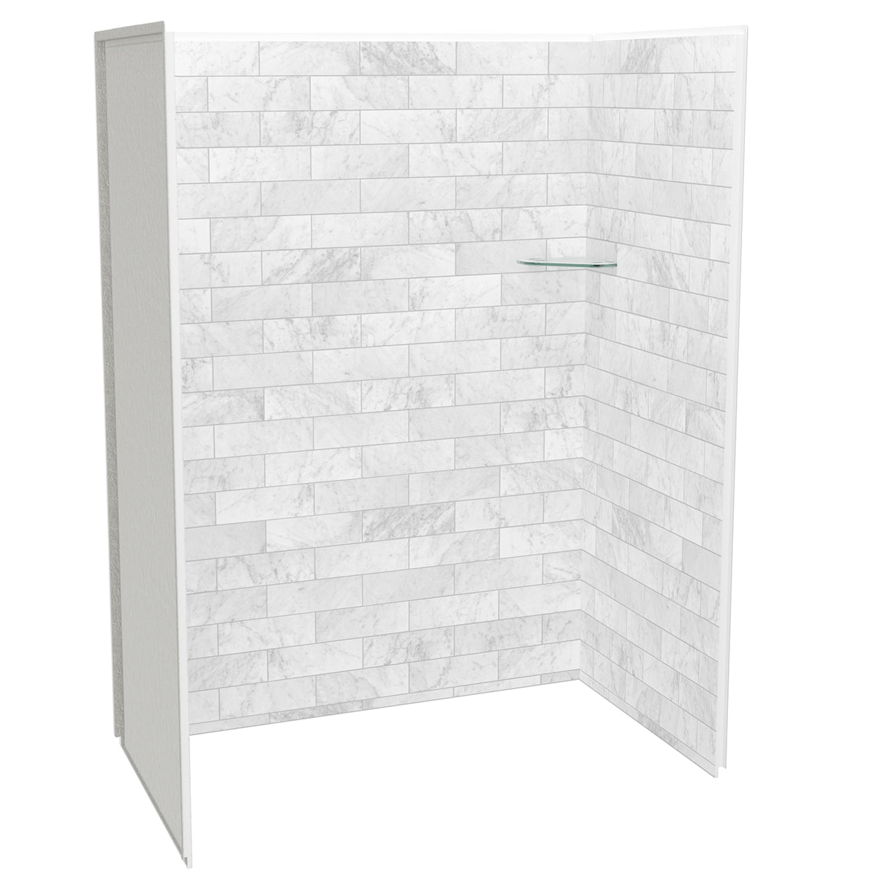 Maax Utile 6036 Composite Direct-to-Stud Three-Piece Alcove Shower Wall Kit