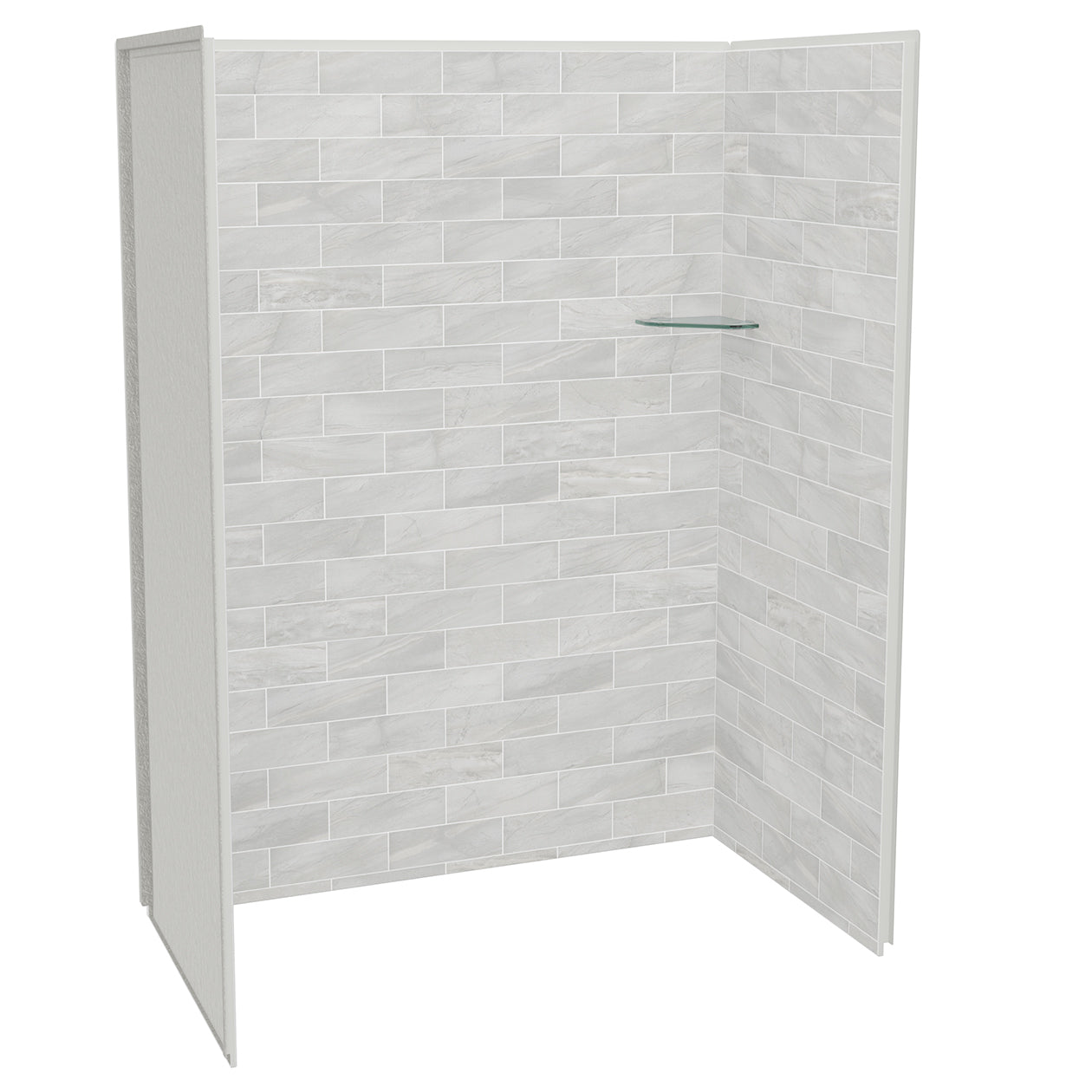 Maax Utile 6036 Composite Direct-to-Stud Three-Piece Alcove Shower Wall Kit