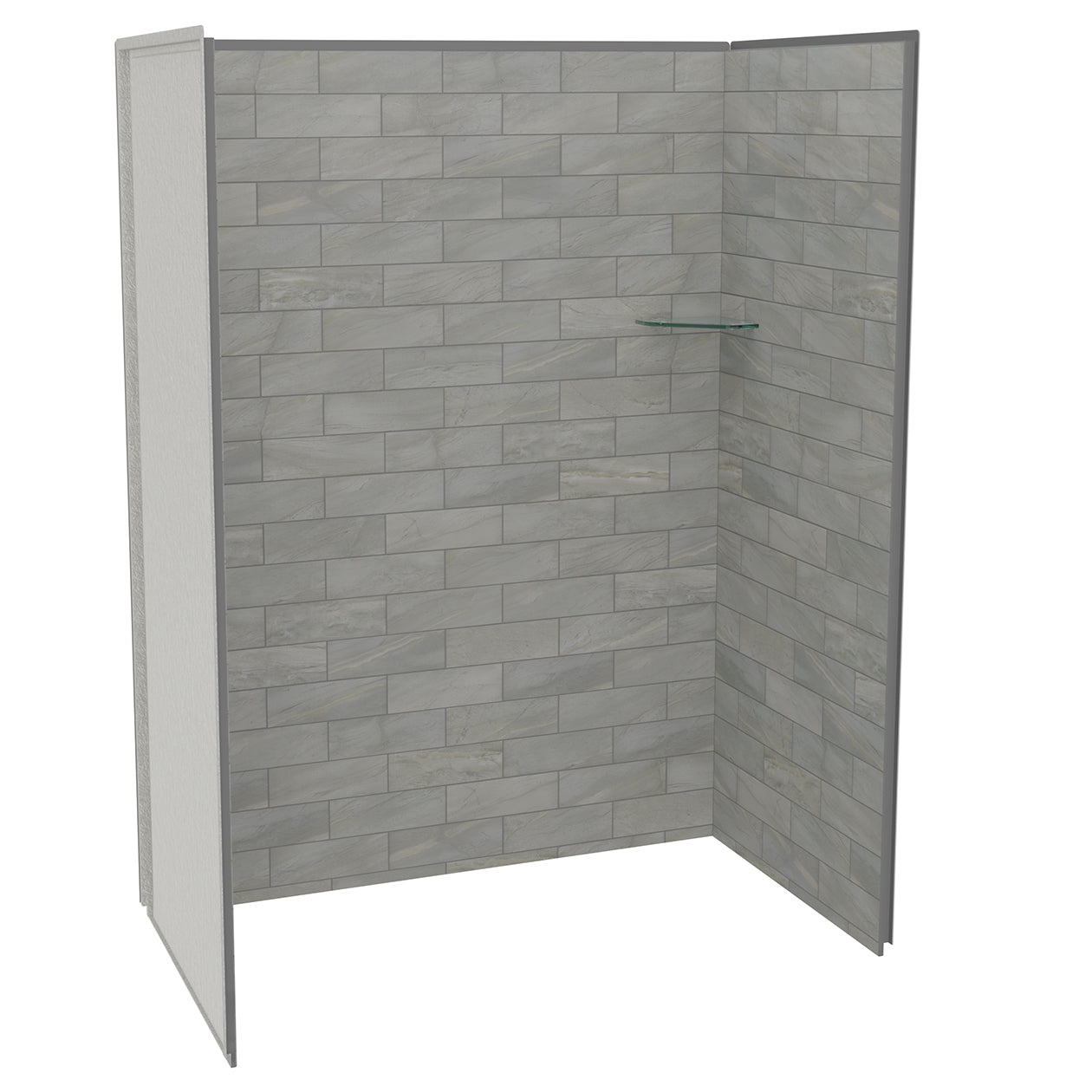 Maax Utile 6036 Composite Direct-to-Stud Three-Piece Alcove Shower Wall Kit