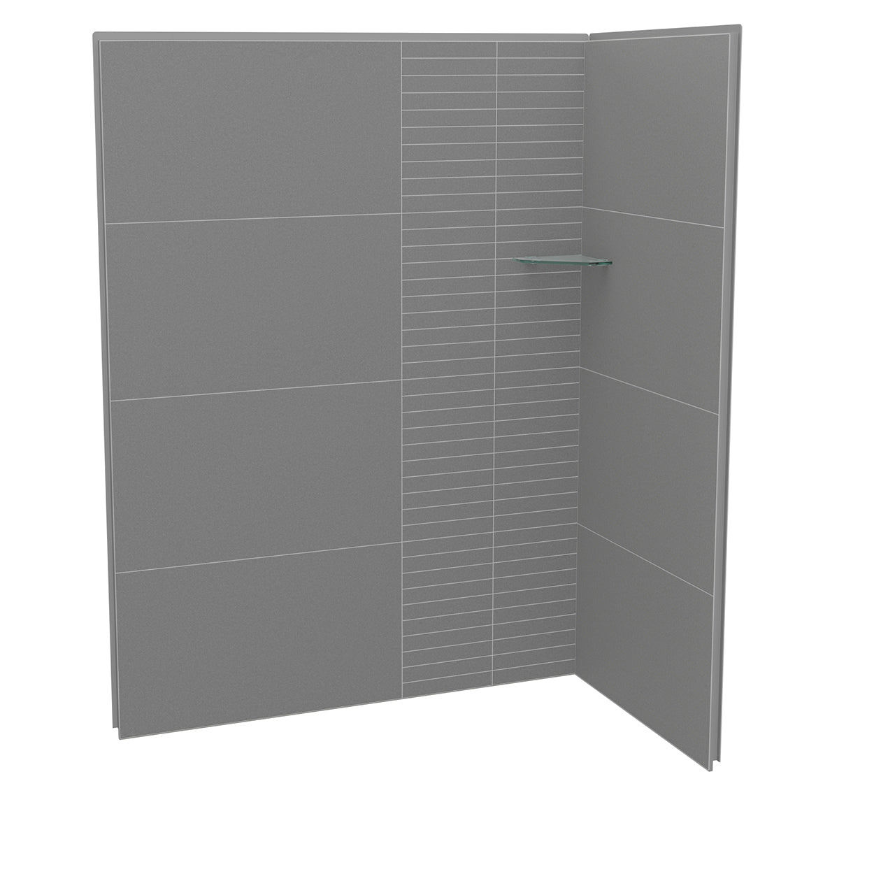 Maax Utile 6032 Composite Direct-to-Stud Two-Piece Corner Shower Wall Kit