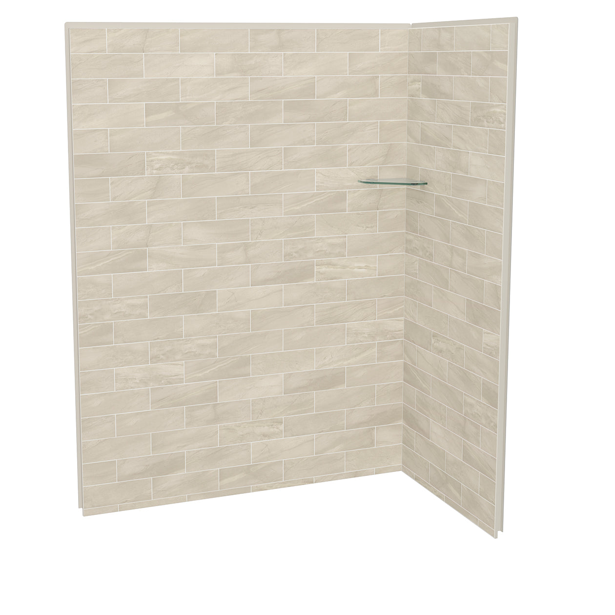 Maax Utile 6032 Composite Direct-to-Stud Two-Piece Corner Shower Wall Kit