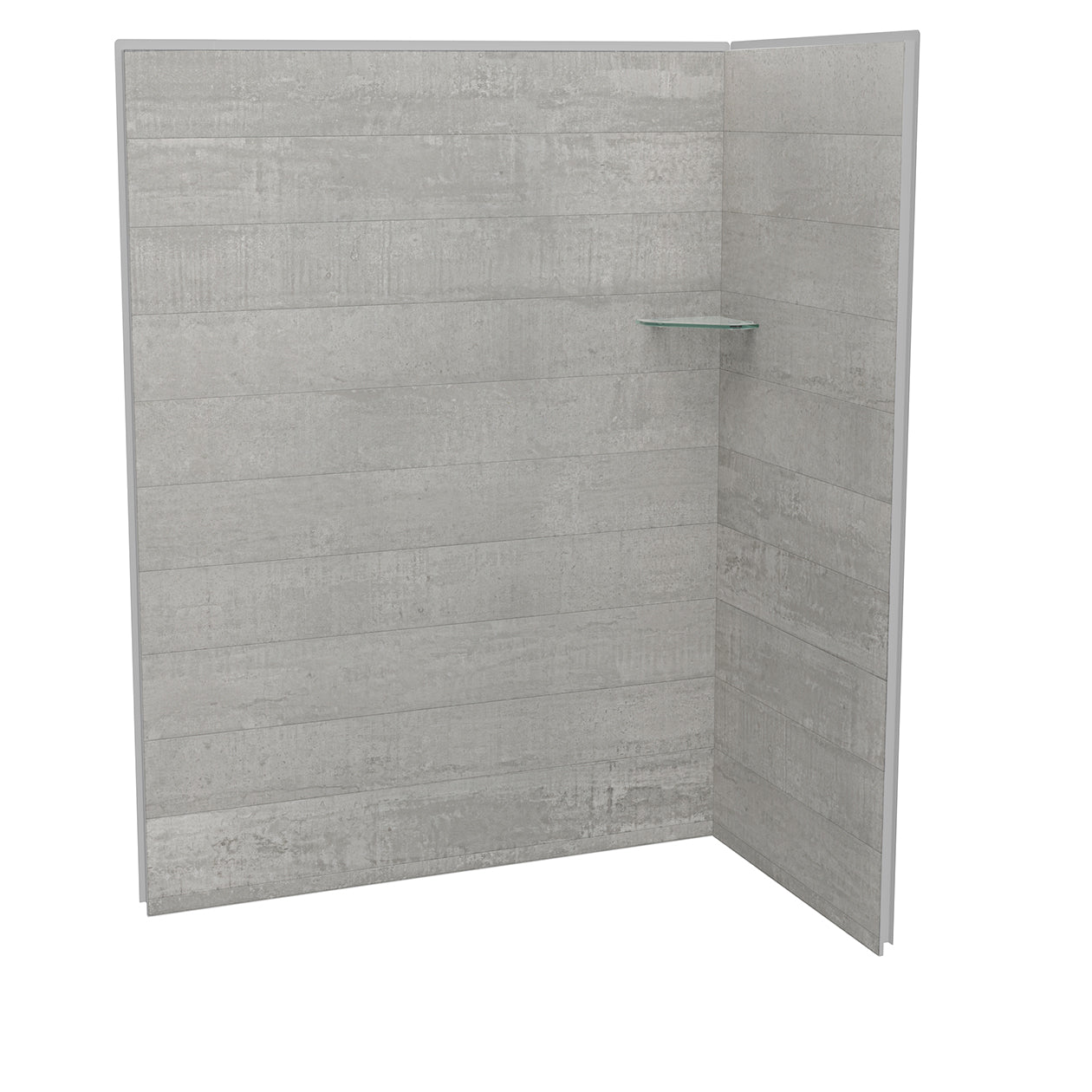 Maax Utile 6036 Composite Direct-to-Stud Two-Piece Corner Shower Wall Kit