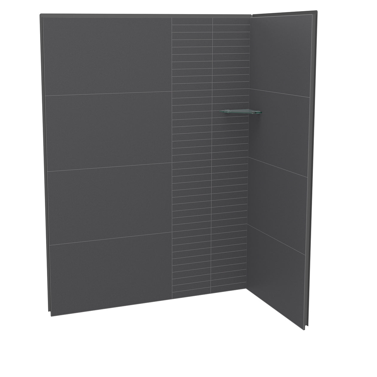 Maax Utile 6036 Composite Direct-to-Stud Two-Piece Corner Shower Wall Kit