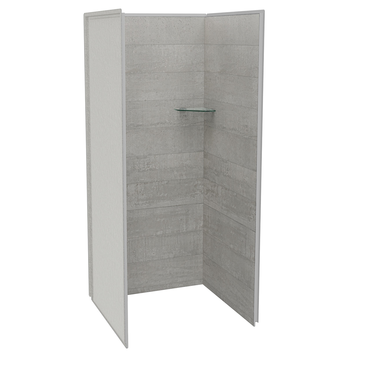 Maax Utile 3636 Composite Direct-to-Stud Three-Piece Alcove Shower Wall Kit