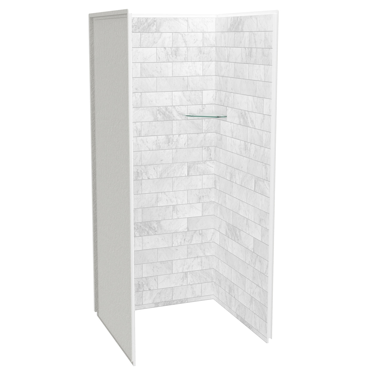 Maax Utile 3636 Composite Direct-to-Stud Three-Piece Alcove Shower Wall Kit