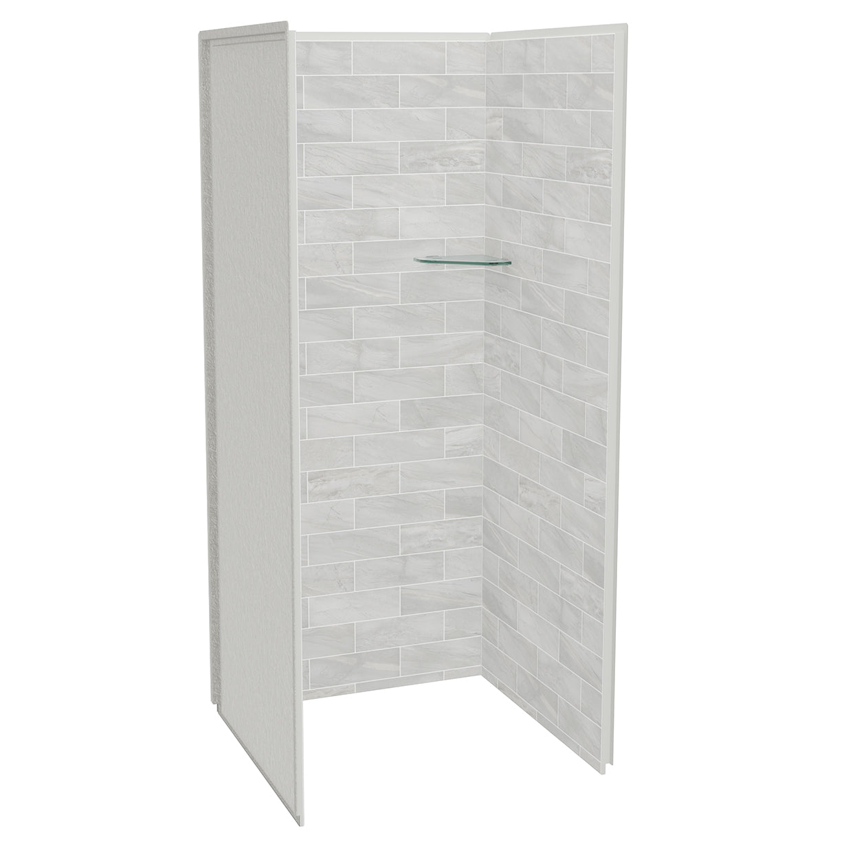 Maax Utile 3636 Composite Direct-to-Stud Three-Piece Alcove Shower Wall Kit