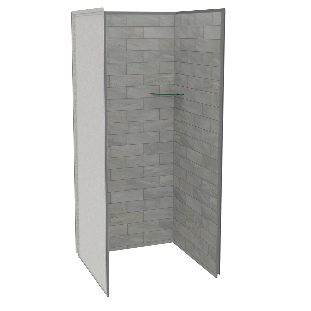 Maax Utile 3636 Composite Direct-to-Stud Three-Piece Alcove Shower Wall Kit