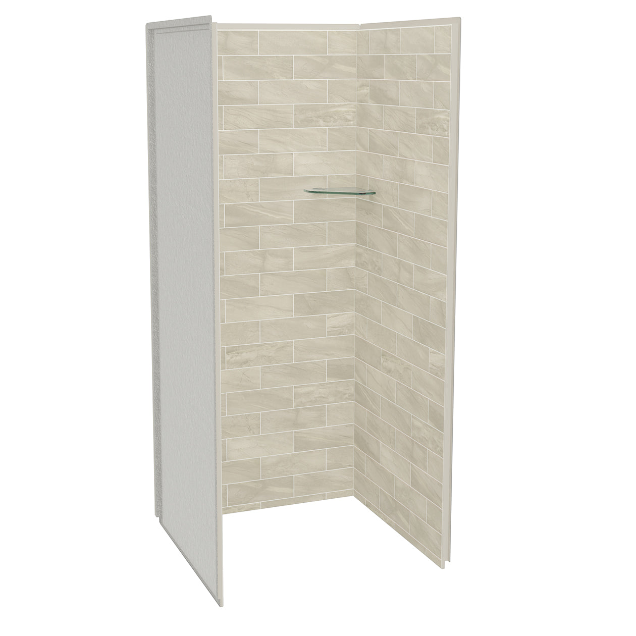 Maax Utile 3636 Composite Direct-to-Stud Three-Piece Alcove Shower Wall Kit