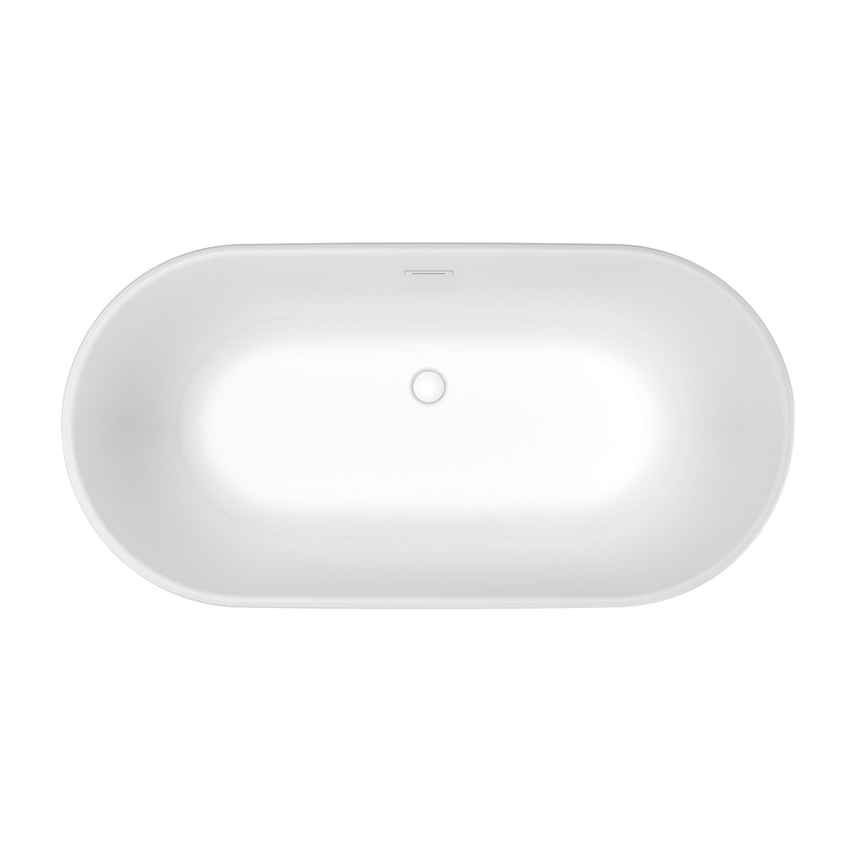 Maax Golan 5829 AcrylX Freestanding Center Drain Bathtub with White Skirt