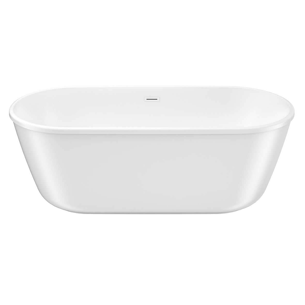 Maax Golan 6429 AcrylX Freestanding Center Drain Bathtub with White Skirt