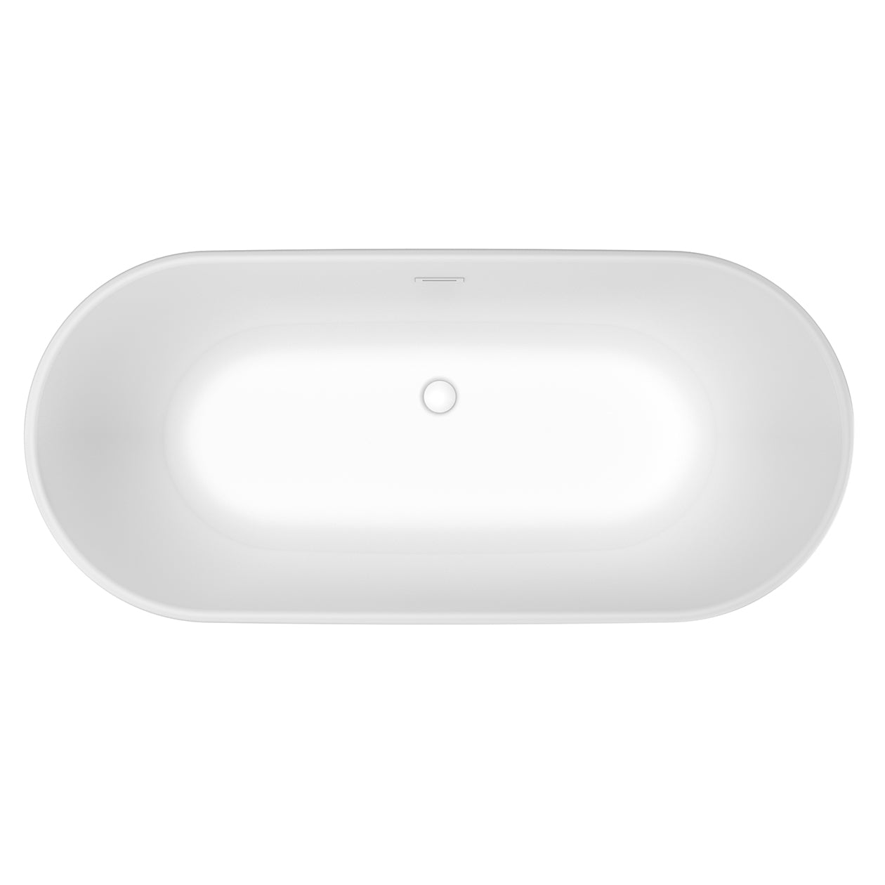 Maax Golan 6429 AcrylX Freestanding Center Drain Bathtub with White Skirt