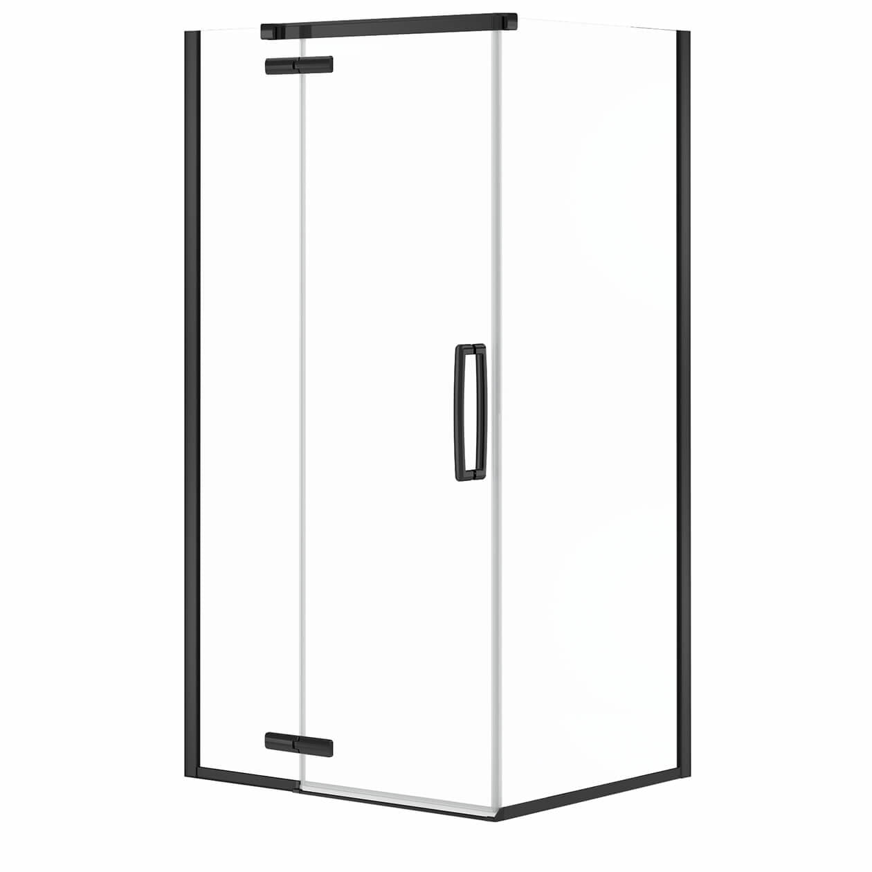 Maax Link Curve Rectangular 42 x 34 x 75 in. 8mm Pivot Shower Door for Corner Installation with Clear glass