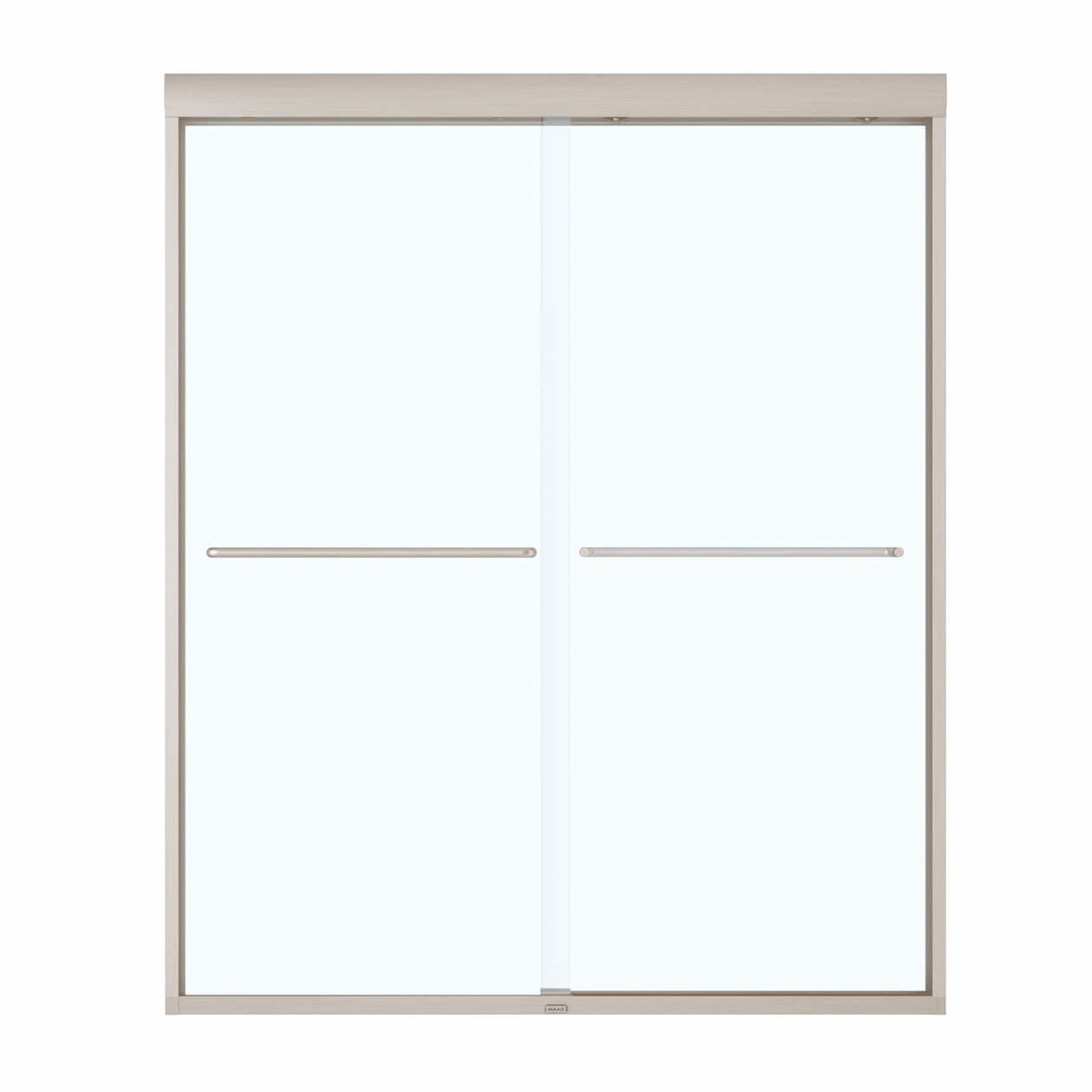 Maax Kameleon 55-59 x 71 in. 8 mm Bypass Shower Door for Alcove Installation with Clear glass