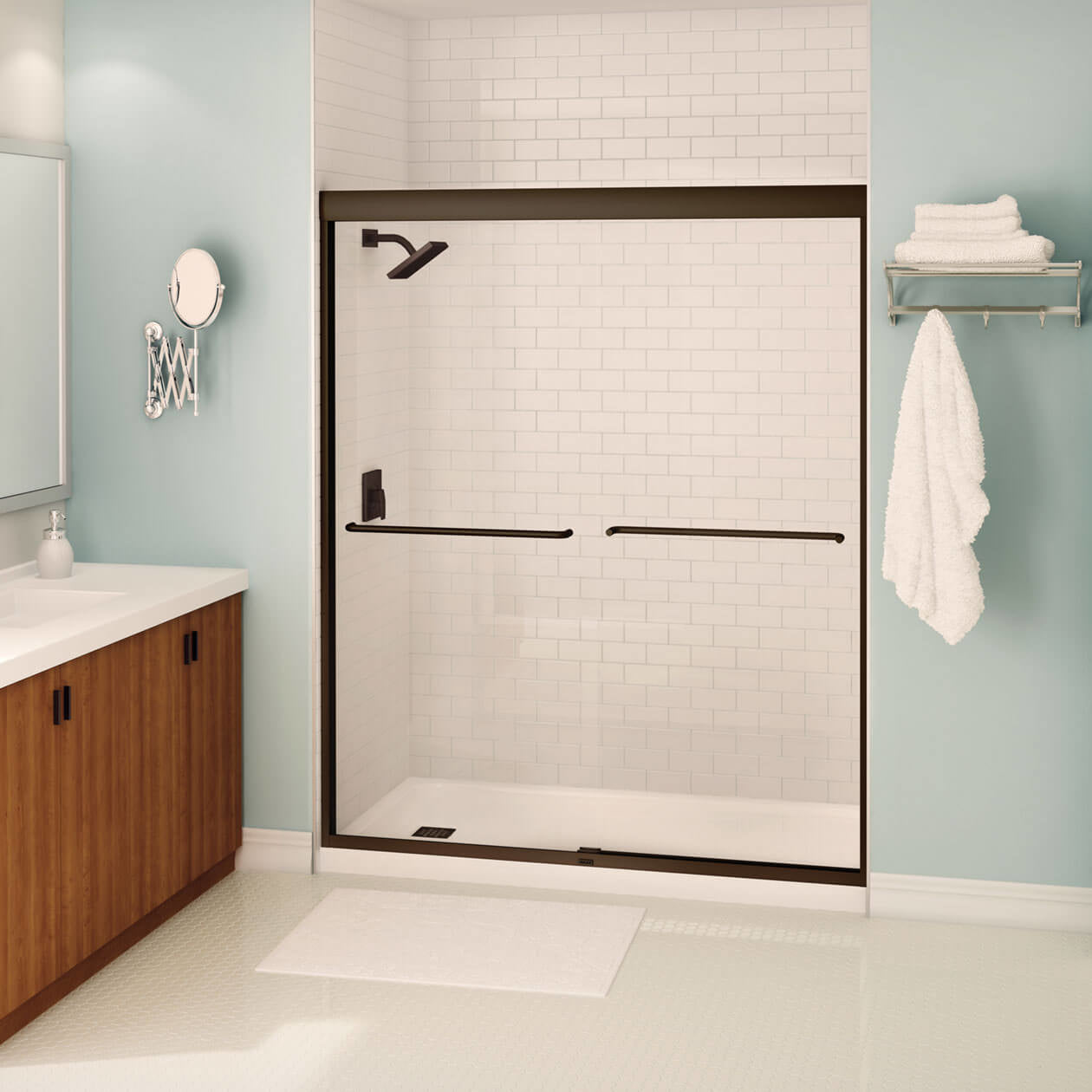 Maax Kameleon SC 55-59 x 71 in. 6 mm Bypass Shower Door