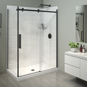 Maax Halo Pro 60 x 36 x 78 3/4 in. 8mm Sliding Shower Door for Corner Installation with Clear glass