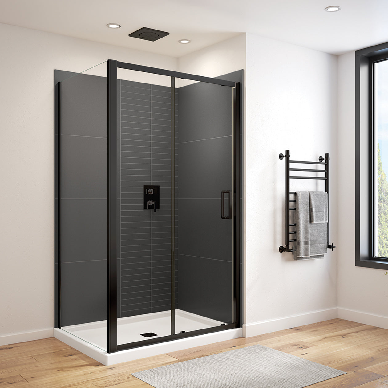 Maax Connect Pro 45-46 ½ x 76 in. 6mm Sliding Shower Door