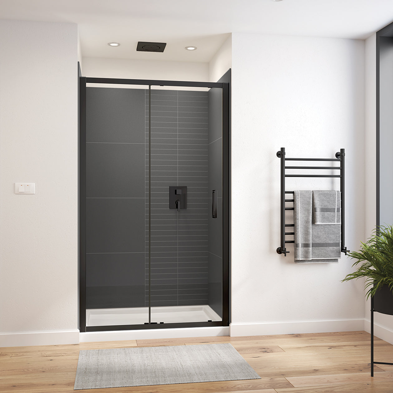 Maax Connect Pro 45-46 ½ x 76 in. 6mm Sliding Shower Door