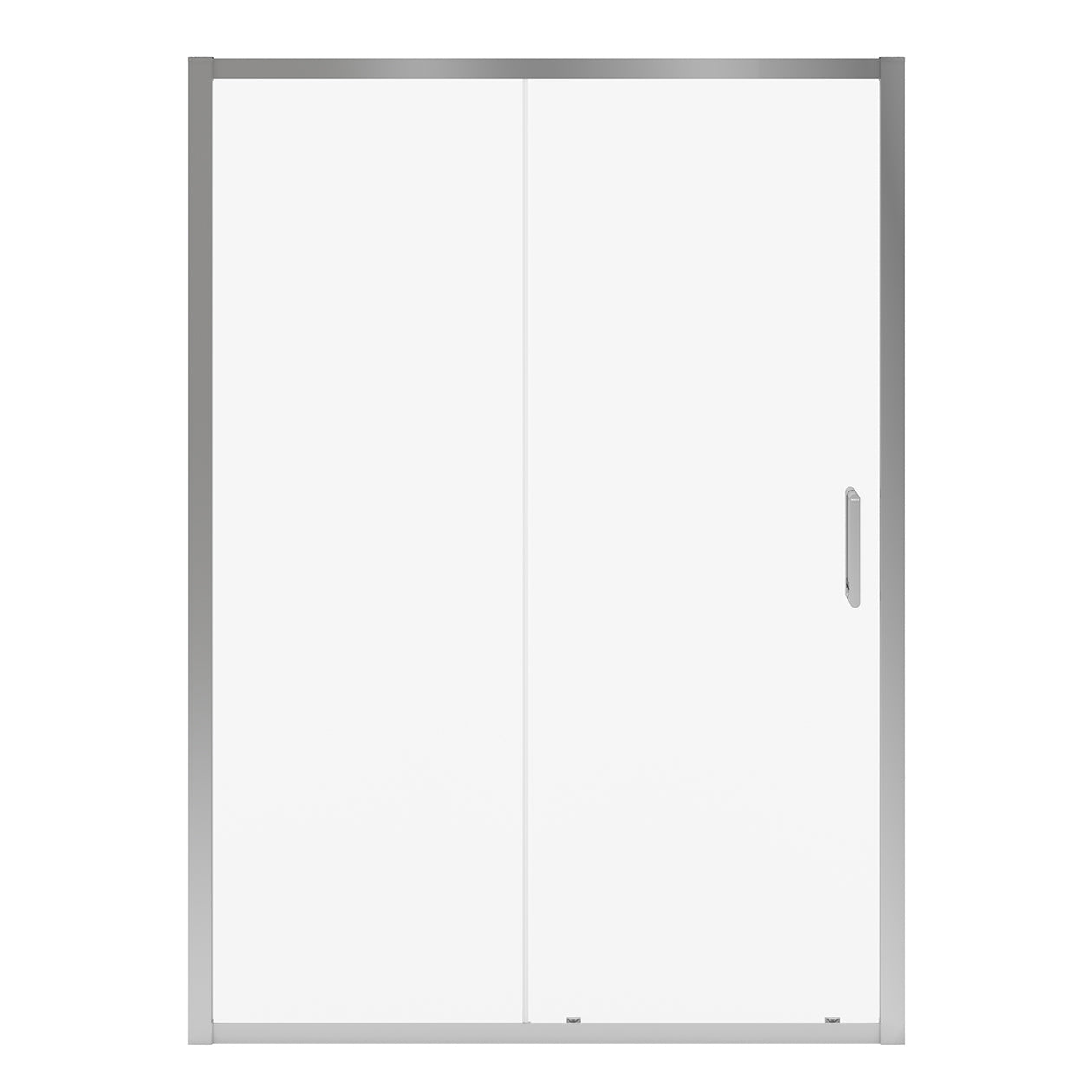 Maax Connect Pro 55 ½-57 x 76 in. 6mm Sliding Shower Door for Alcove Installation with Clear glass in Matte Black
