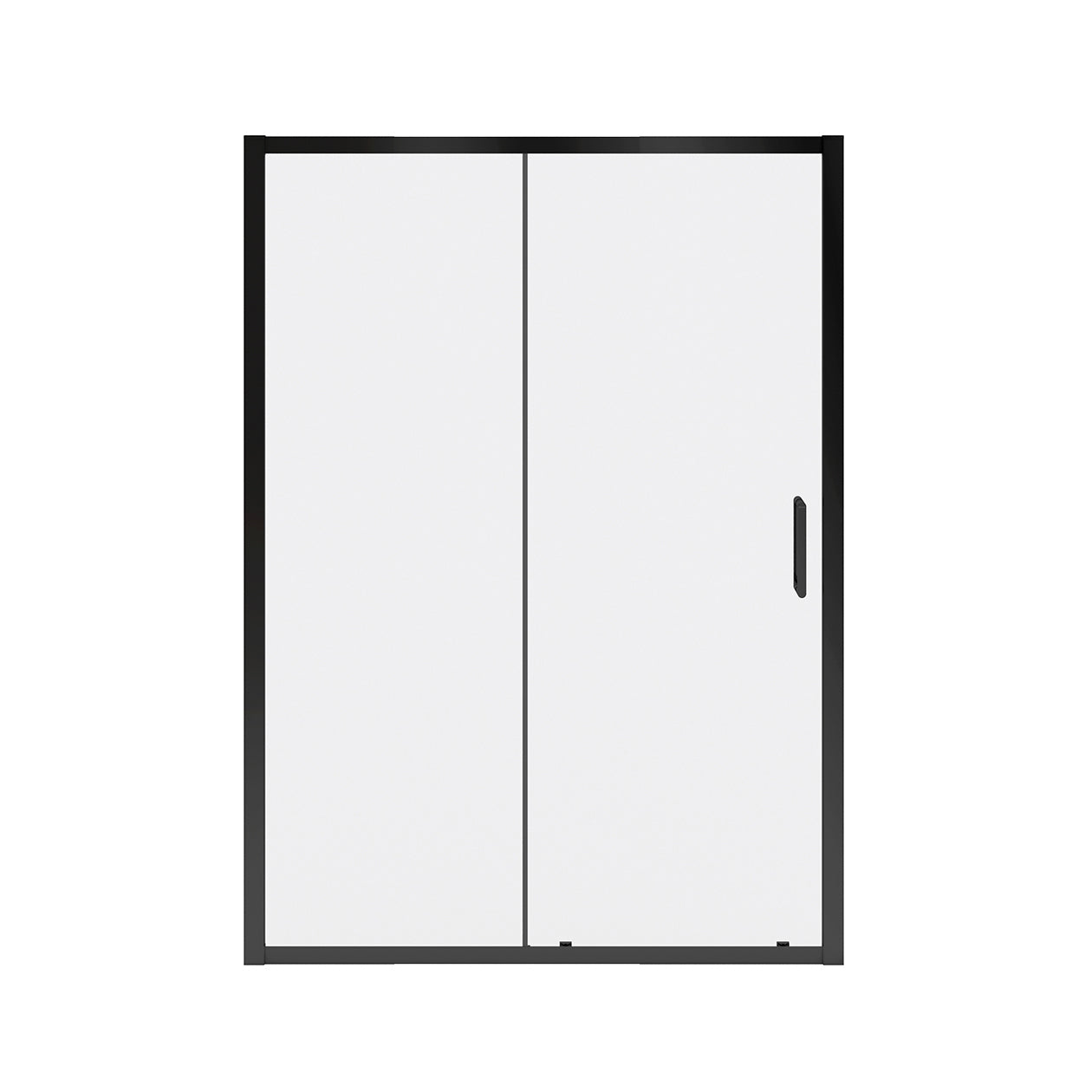 Maax Connect Pro 55 ½-57 x 76 in. 6mm Sliding Shower Door for Alcove Installation with Clear glass in Matte Black